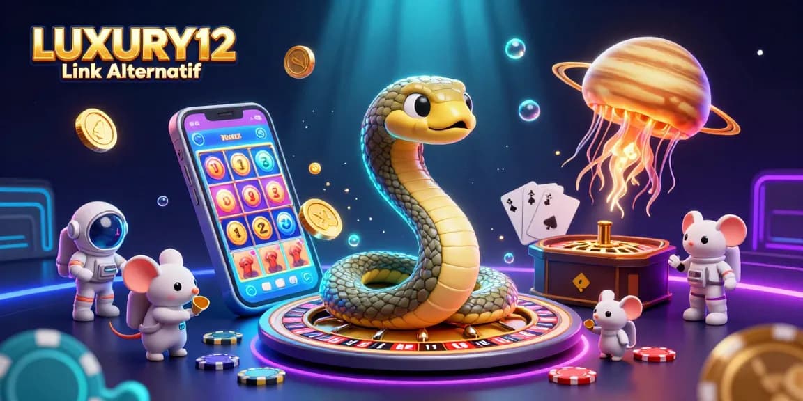 LUXURY12 Link Alternatif offers thrilling online slot gameplay with vibrant scenes and gambling excitement.