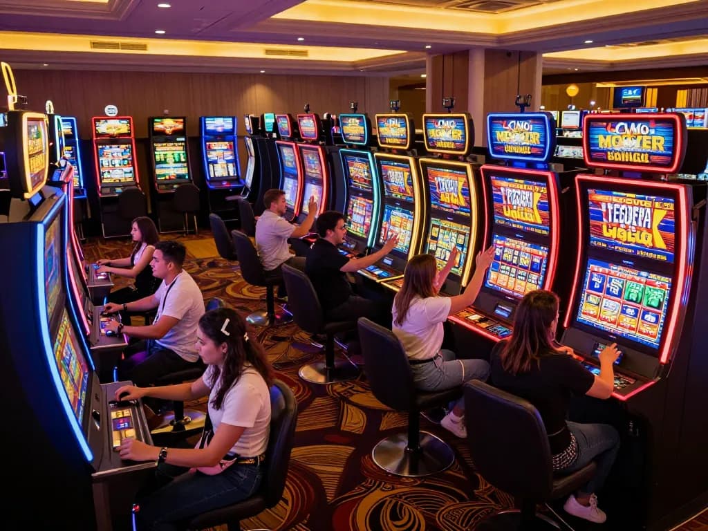 Players enjoying dynamic slot machines while using LGOSUPER LOGIN for an exciting gaming experience