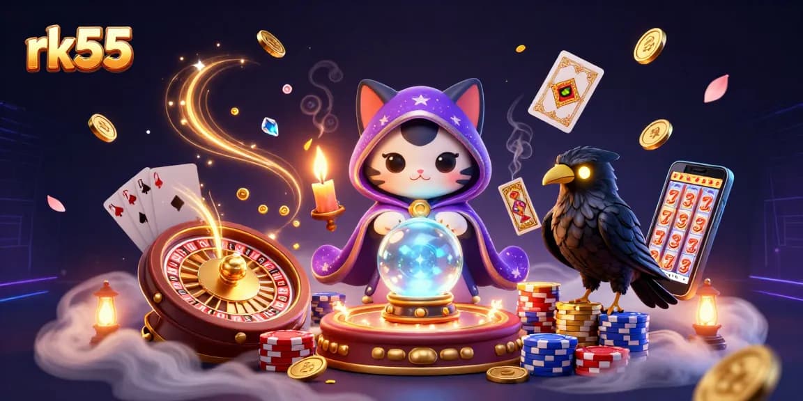Spin the reels and win big with rk55's vibrant online casino atmosphere and stunning graphics.