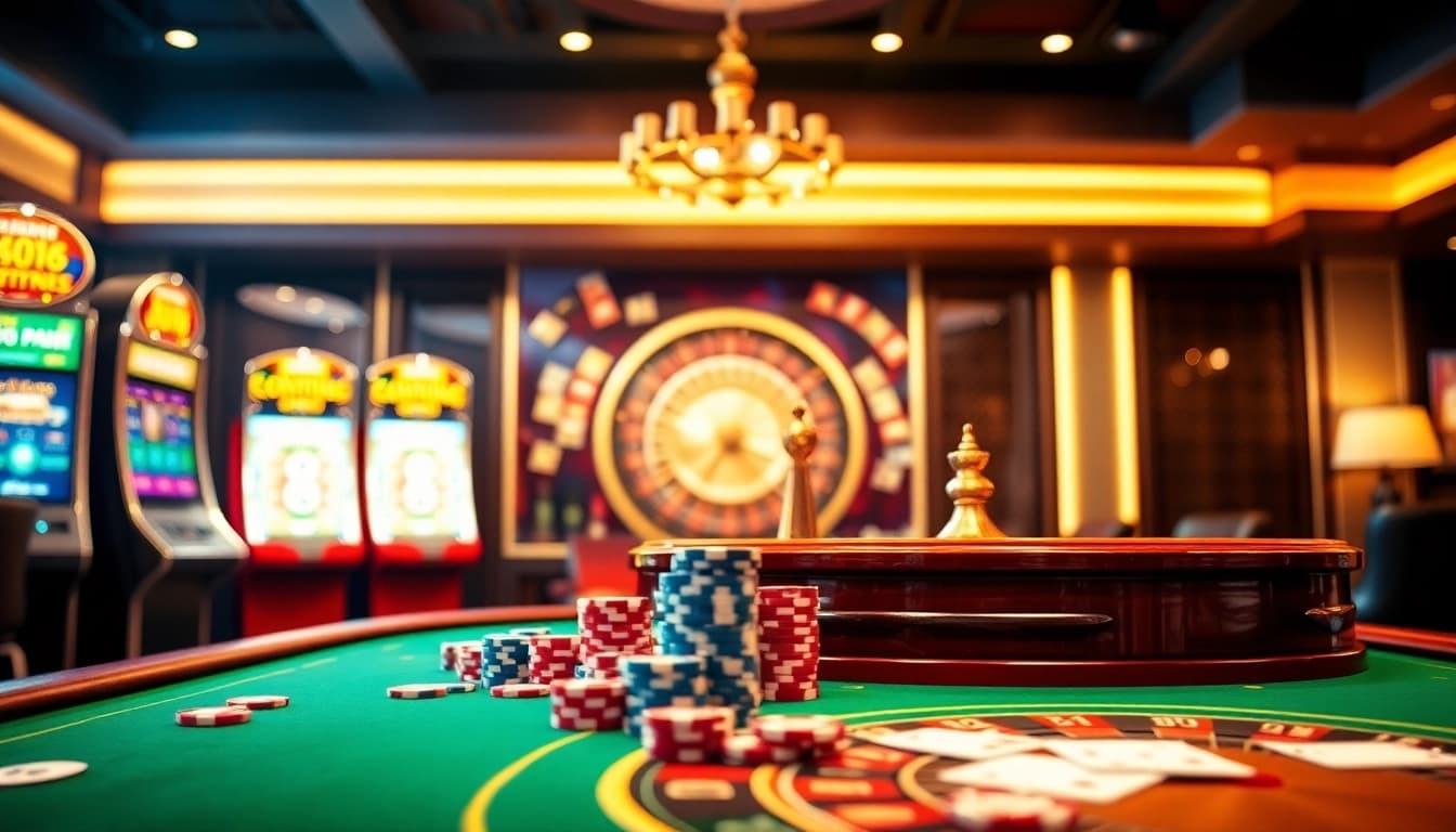 Experience the thrill of OLYMPUS88 with vibrant slot machines and luxurious casino elements.