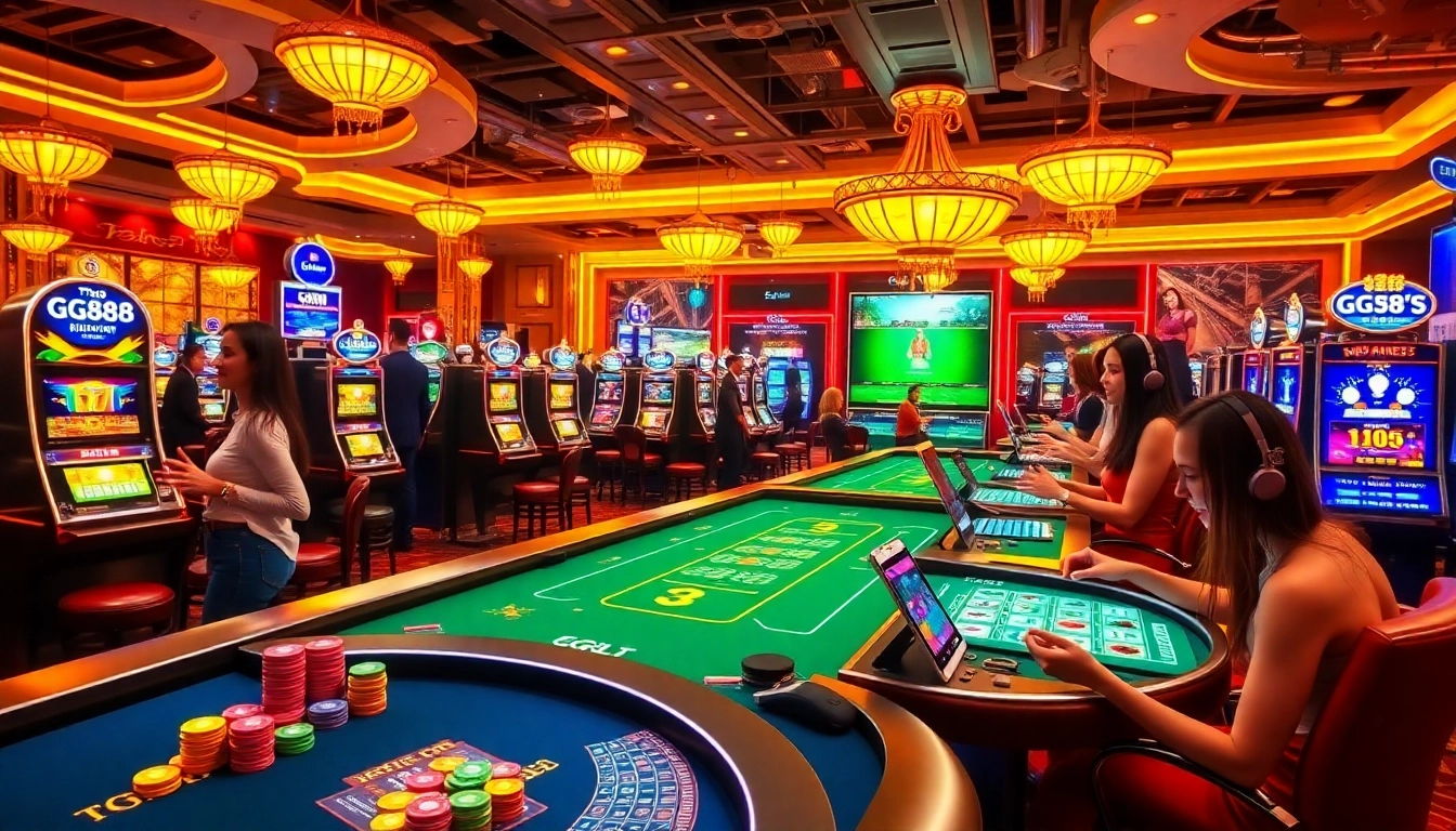 GG88 offers an exciting casino experience with vibrant slot machines and thrilling card games.