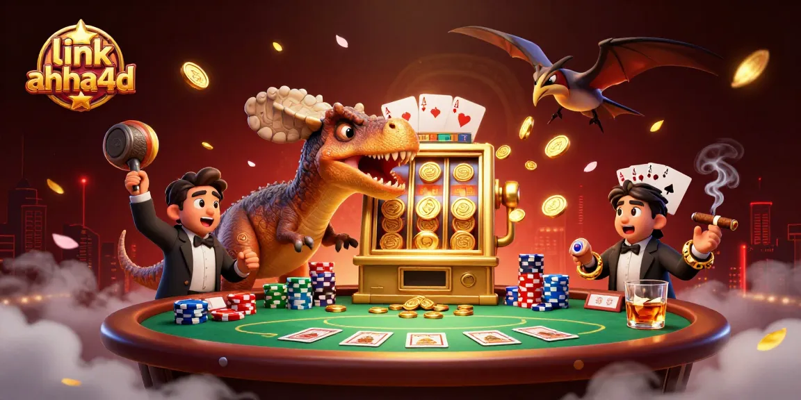 Slot jackpot dengan link ahha4d, dinosaurus beraksi di kasino digital