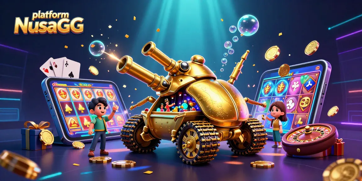Experience thrills with platform NusaGG's vibrant slot games and lively gaming atmosphere.