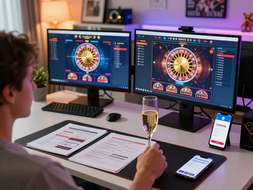 Engaging online gaming session on LGOGOAL app featuring multiple casino games and strategic notes.