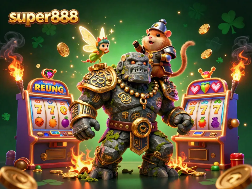 Menangkan keberuntungan delapan kali lipat dengan super888, simbol permainan slot dan keberuntungan.