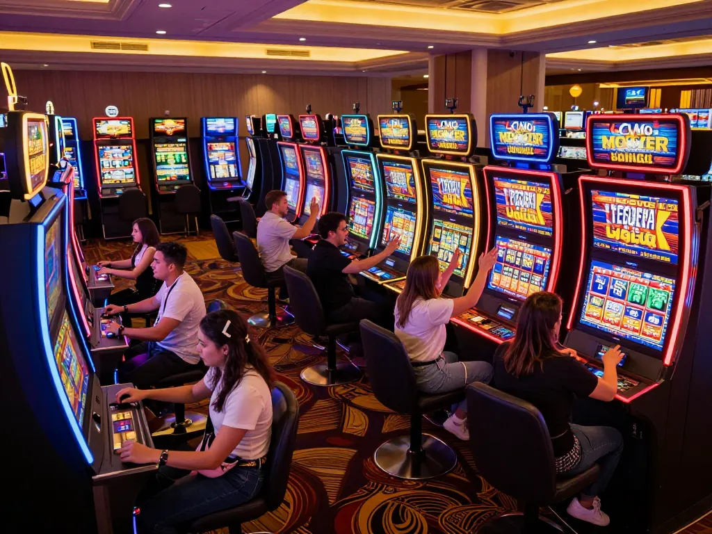 Players enjoying dynamic slot machines while using LGOSUPER LOGIN for an exciting gaming experience