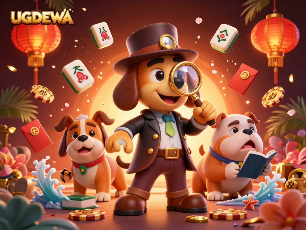 Boost your gaming experience with UGDEWA featuring a detective and treasure hunt scene.