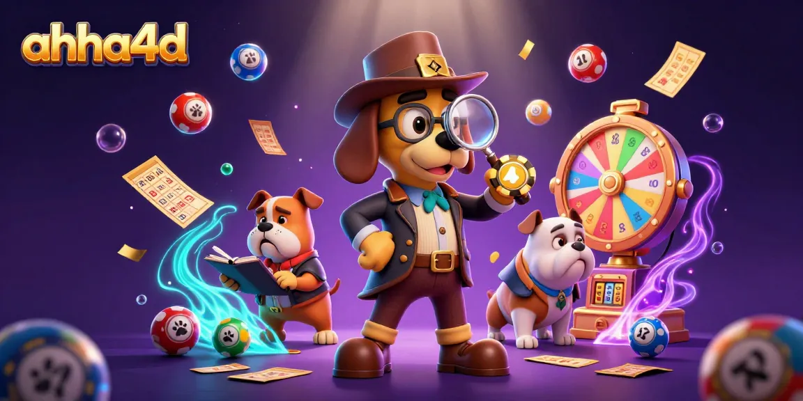 Explore winning strategies with ahha4d's thrilling lottery experience in vibrant 3D illustration.