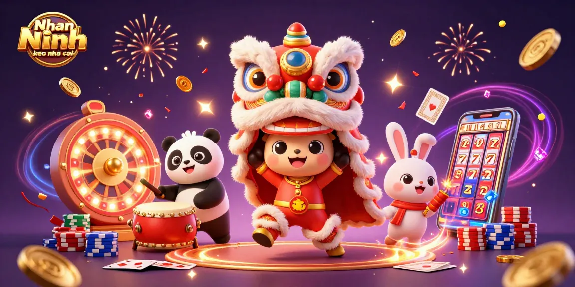Experience the excitement of Nhan dinh keo nha cai with a vibrant 3D casino scene featuring dynamic characters and game elements.
