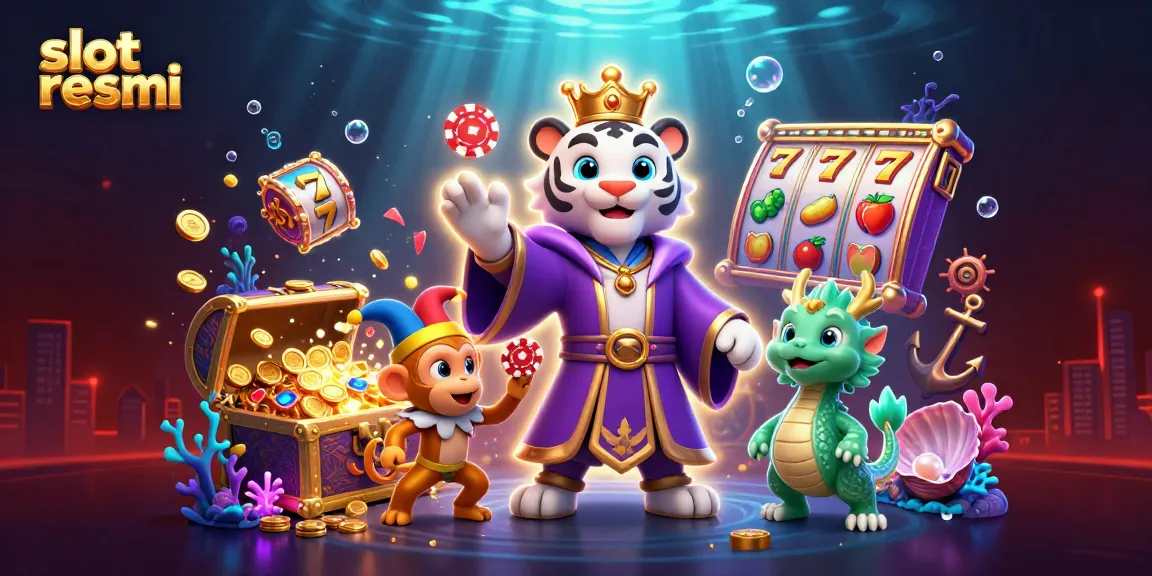 Slot resmi menampilkan ilustrasi 3D lengkap dengan harimau putih dan elemen slot yang menawan.