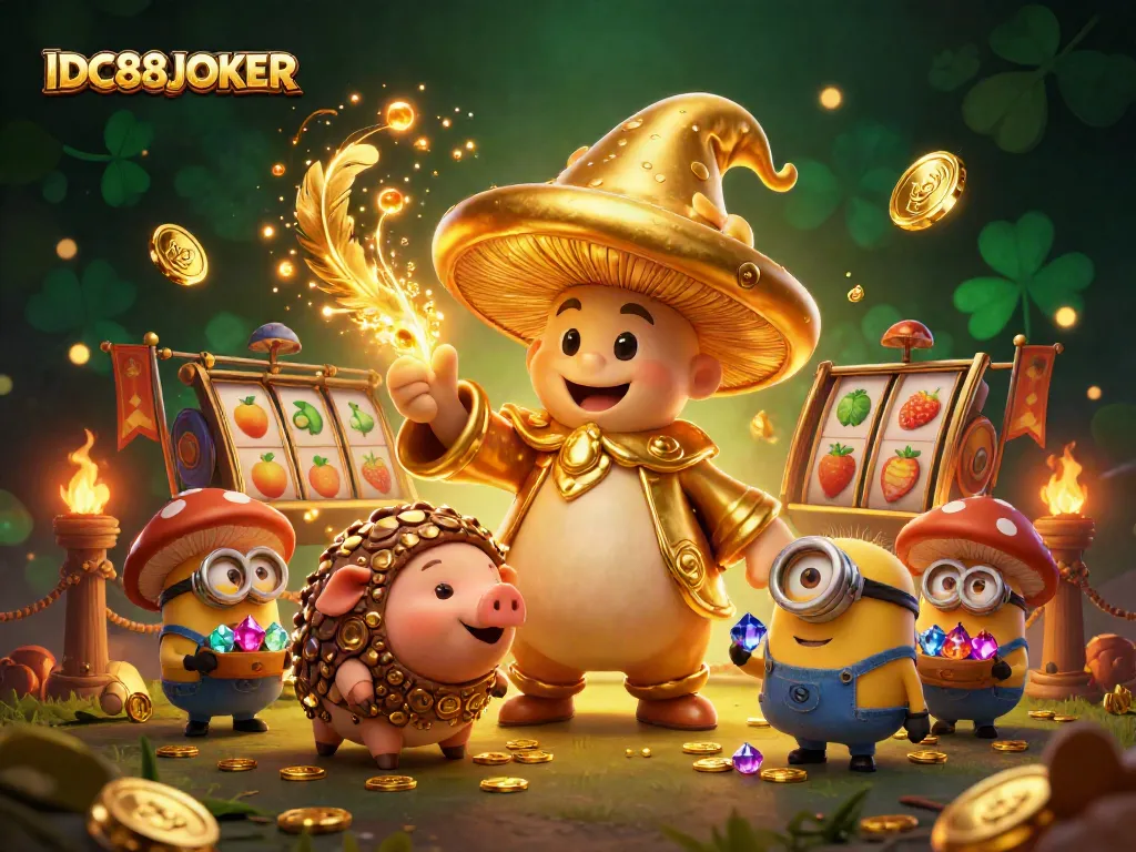 Play exciting slots with IDC88JOKER and discover treasures with magical characters!