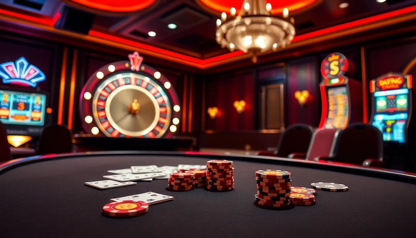 Rasakan sensasi Datukwin di meja poker elegan yang dikelilingi elemen kasino yang berwarna-warni.