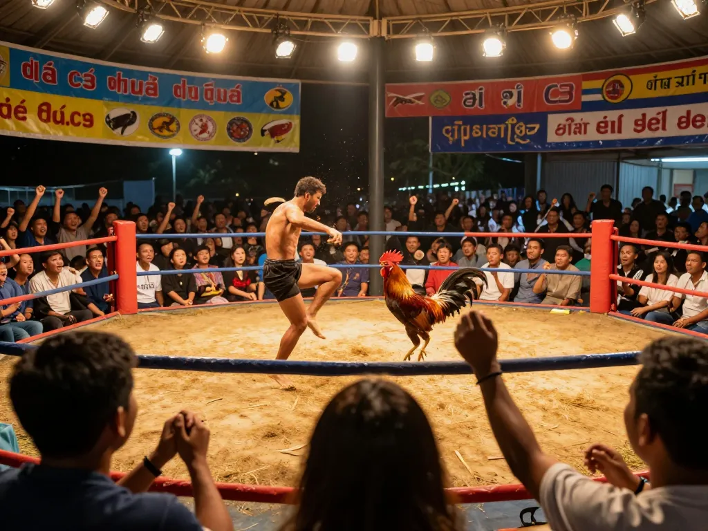 Watch thrilling đá gà c3 matches as fierce roosters battle in an electrifying atmosphere.