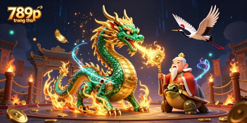 Engage with the thrilling atmosphere of 789p trang chủ, featuring dynamic characters and vibrant casino elements.