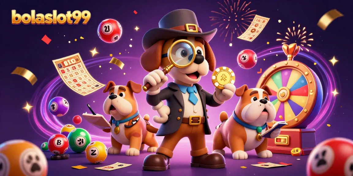 Engage with bolaslot99's thrilling gaming atmosphere featuring colorful casino elements and exciting characters.