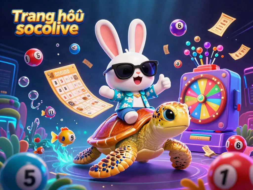 Experience the thrilling world of Trang chủ socolive with vibrant gambling elements and animated characters.