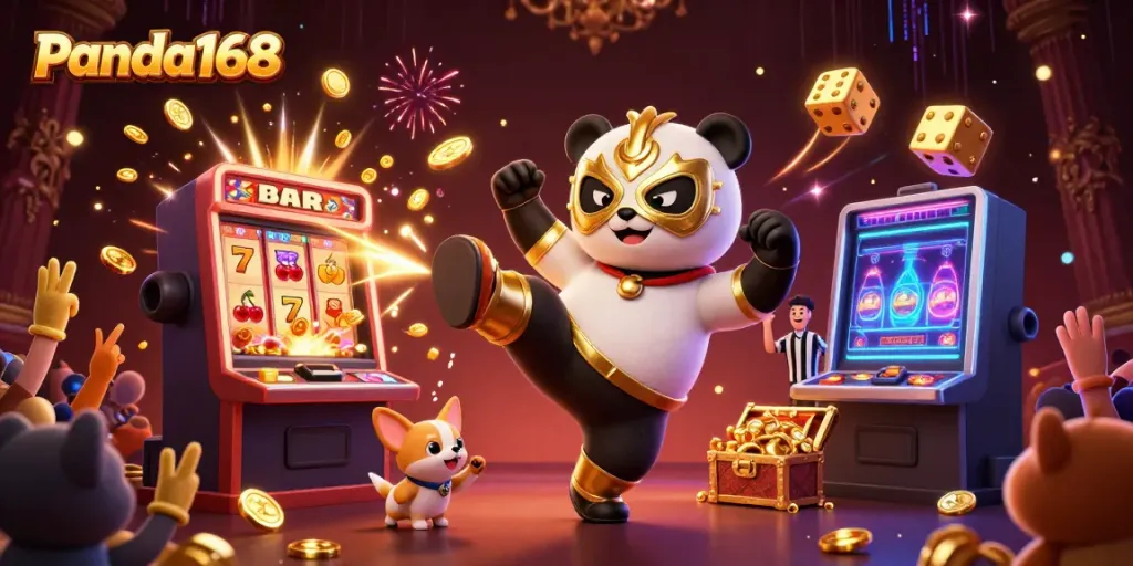 Panda168 menghadirkan pengalaman live casino yang seru dengan beragam simbol permainan dan karakter unik.