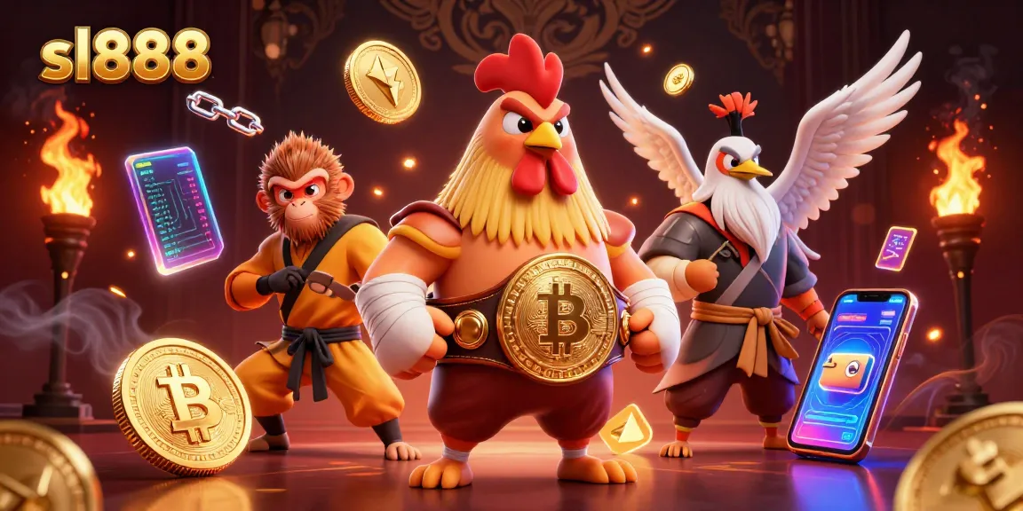 Experience thrilling gameplay and strategy with sl888 in this vibrant casino illustration featuring energetic characters.