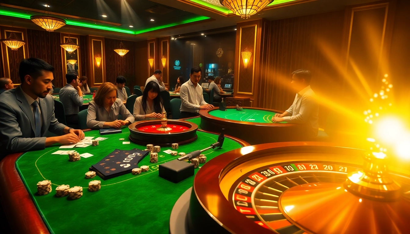 Experience thrilling poker action at Luong Son casino, with professional players and vibrant atmosphere.