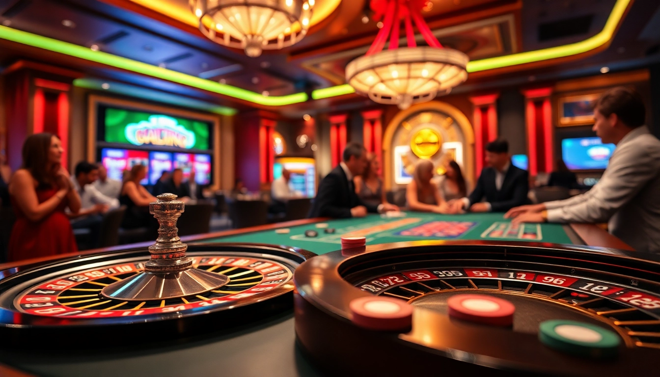 Nemo69 menghadirkan suasana kasino yang mendebarkan dengan meja poker dan roda roulette yang berwarna-warni.