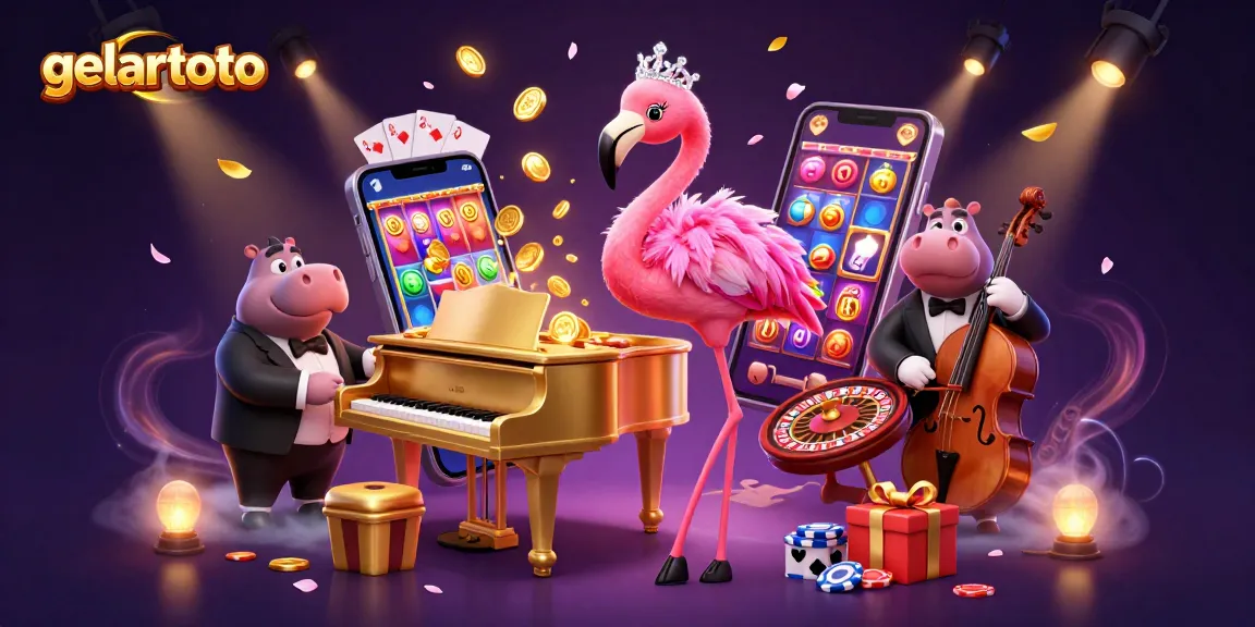 Experience exciting gameplay at gelartoto with vibrant casino characters and dynamic slot elements.