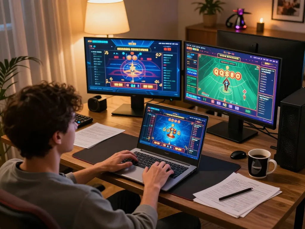 Playing QQSLOT online with a strategic focus in a cozy home gaming environment