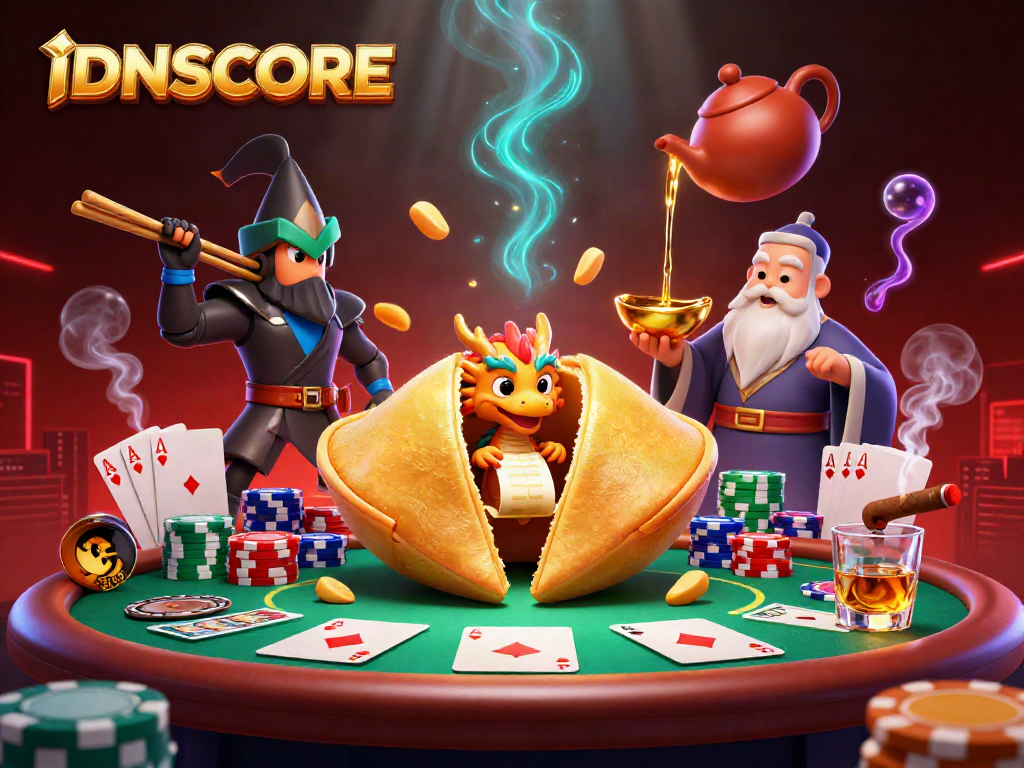 IDNSCORE offers dynamic poker action with 3D characters, vibrant casino elements, and engaging gameplay.