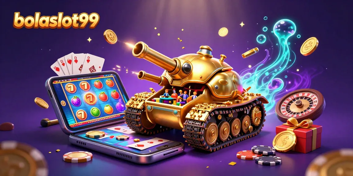 Engage with bolaslot99's thrilling gameplay and vibrant casino atmosphere in a 3D illustration.