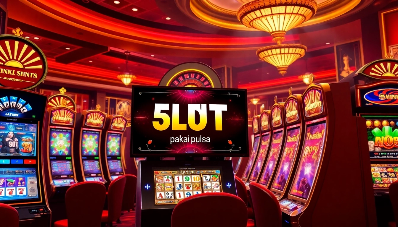 Experience thrilling gaming action with link slot pakai pulsa at vibrant online casino.