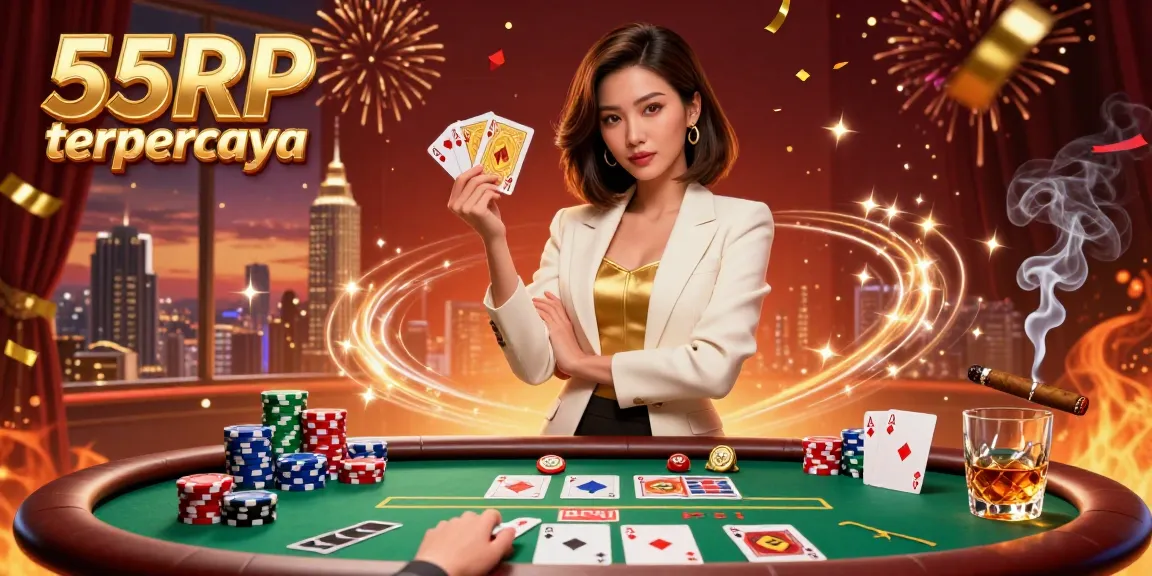 Rasakan permainan yang mendebarkan di 55RP terpercaya dengan aksi poker dan elemen kasino yang berwarna-warni.