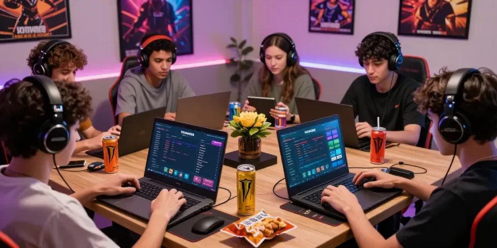 Pengguna aktif bermain di TOTOWIN88 dengan perangkat gaming, menciptakan suasana seru dan menyenangkan.