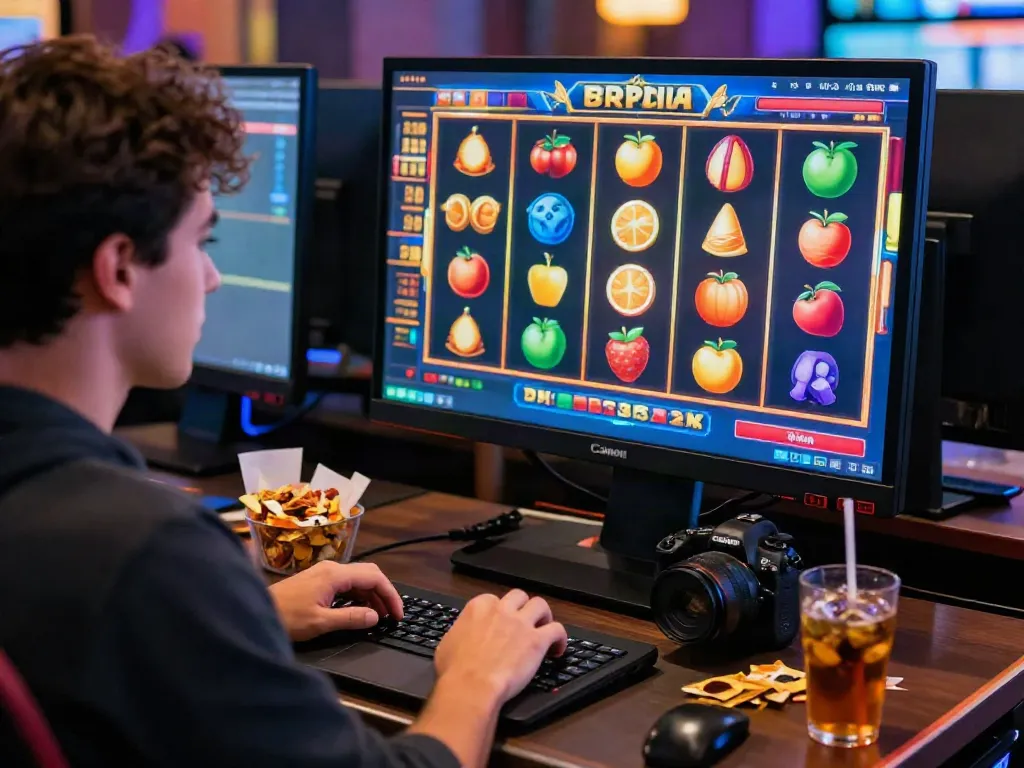 Pemain NAGAHOKI303 fokus bermain slot online dengan tampilan visual yang menggugah semangat kemenangan.