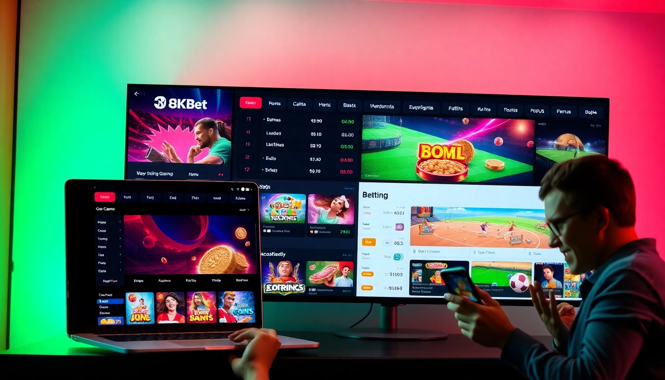 Experience the thrill of online betting with 8kbetbh.com, featuring vibrant casino games and engaging sports betting.