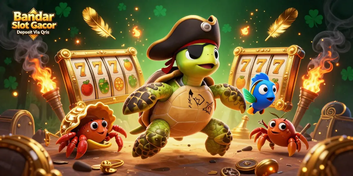 Engage in thrilling games with Bandar Slot Gacor Deposit Via Qris featuring dynamic characters and vibrant casino elements.