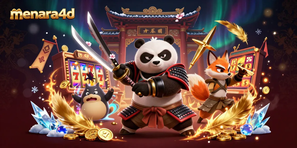 Menara4d menghadirkan suasana kasino yang mendebarkan dengan panda samurai dan rubah ninja yang bertarung.