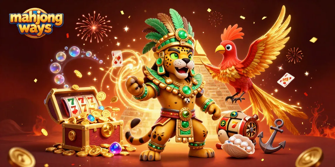 Experience thrilling gameplay in mahjong ways with a vibrant 3D casino scene featuring dynamic elements.