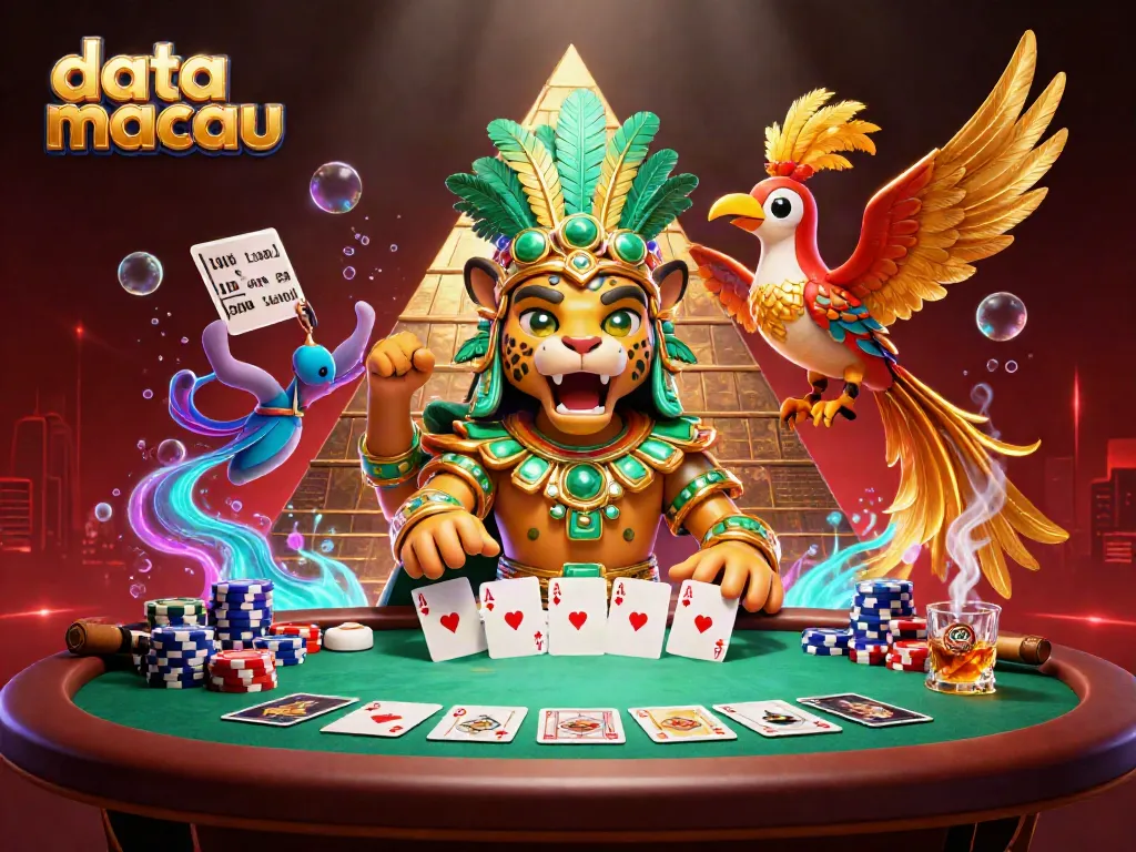 Experience thrilling data macau results with this vibrant online casino scene showcasing poker elements.