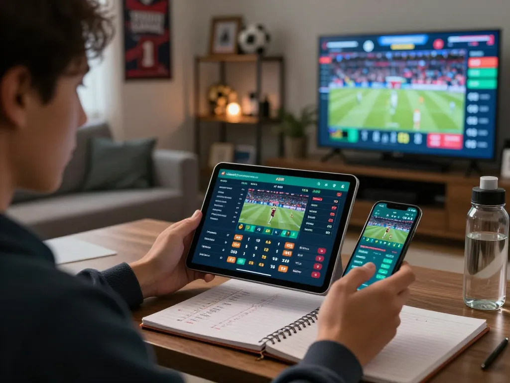 Terlibat dalam m88 login untuk taruhan olahraga di tablet, menampilkan pengaturan permainan rumah yang strategis.