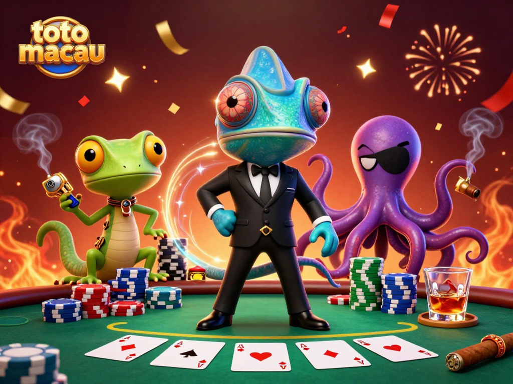Engage in thrilling action at toto macau's dynamic poker scene with colorful chips and cards.