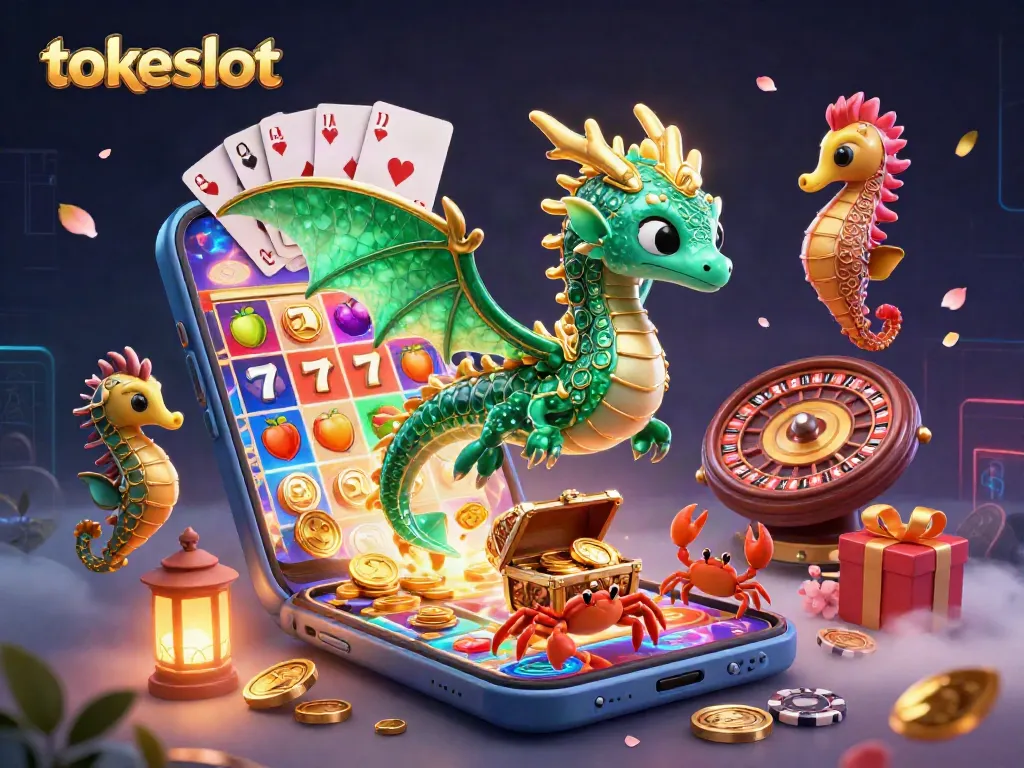 Spin and win with TokeSlot's colorful slot games featuring vibrant characters and action-packed elements.