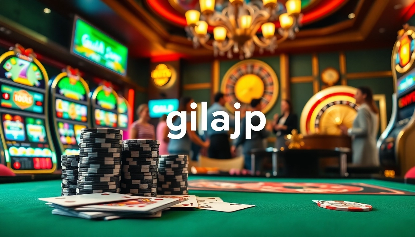 Experience the thrill of winning at gilajp with intense poker gameplay in a lavish casino setting.