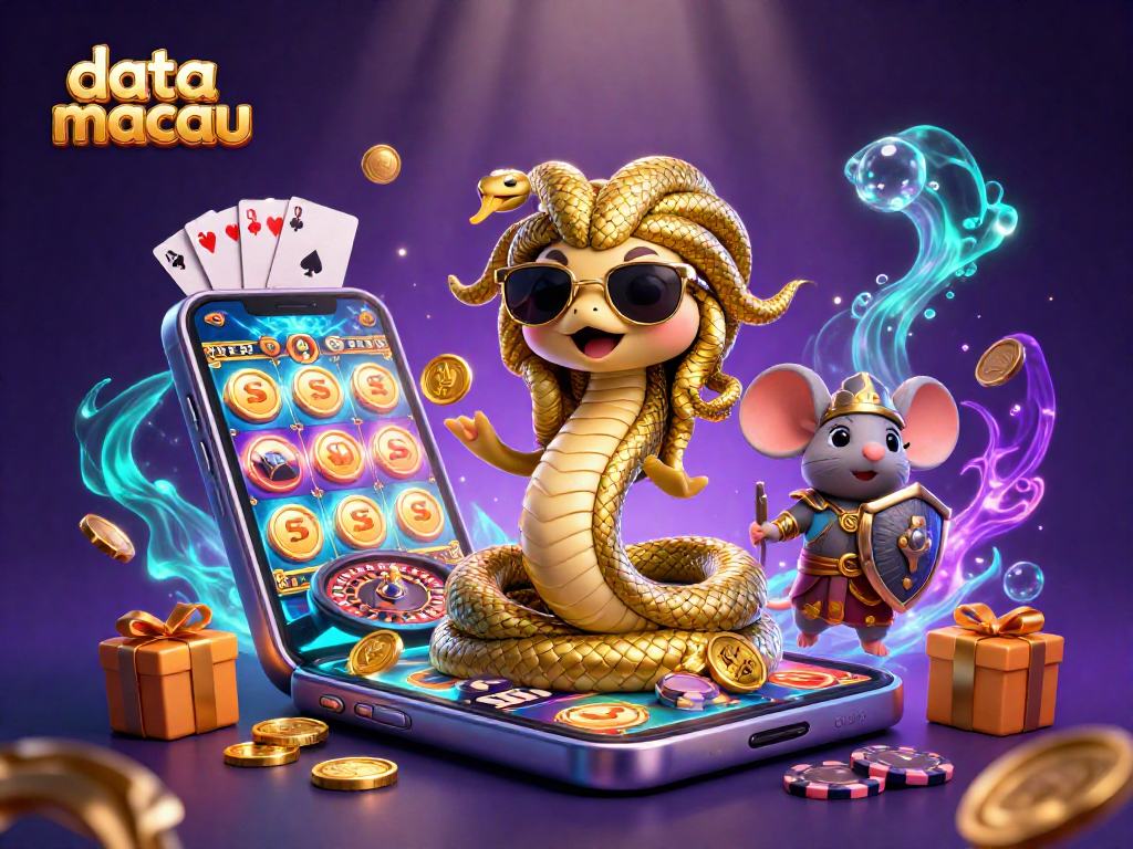 Memenangkan dengan Data Macau dalam Ilustrasi Kasino Penuh Warna dan Karakter 3D yang Menarik.