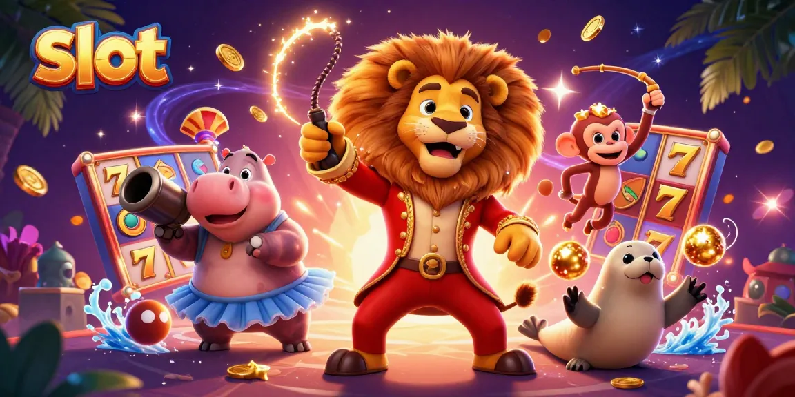 Spin vibrant slot reels in a festive scene with colorful characters and magical elements.
