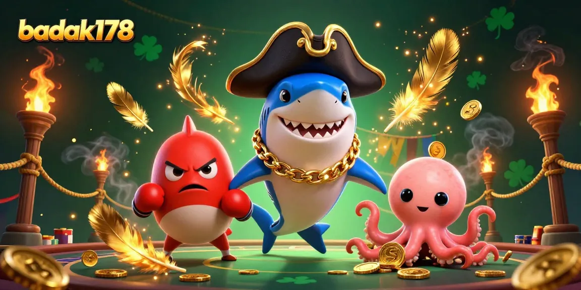Engage in exciting gameplay with badak178, featuring vibrant casino characters and dynamic elements.