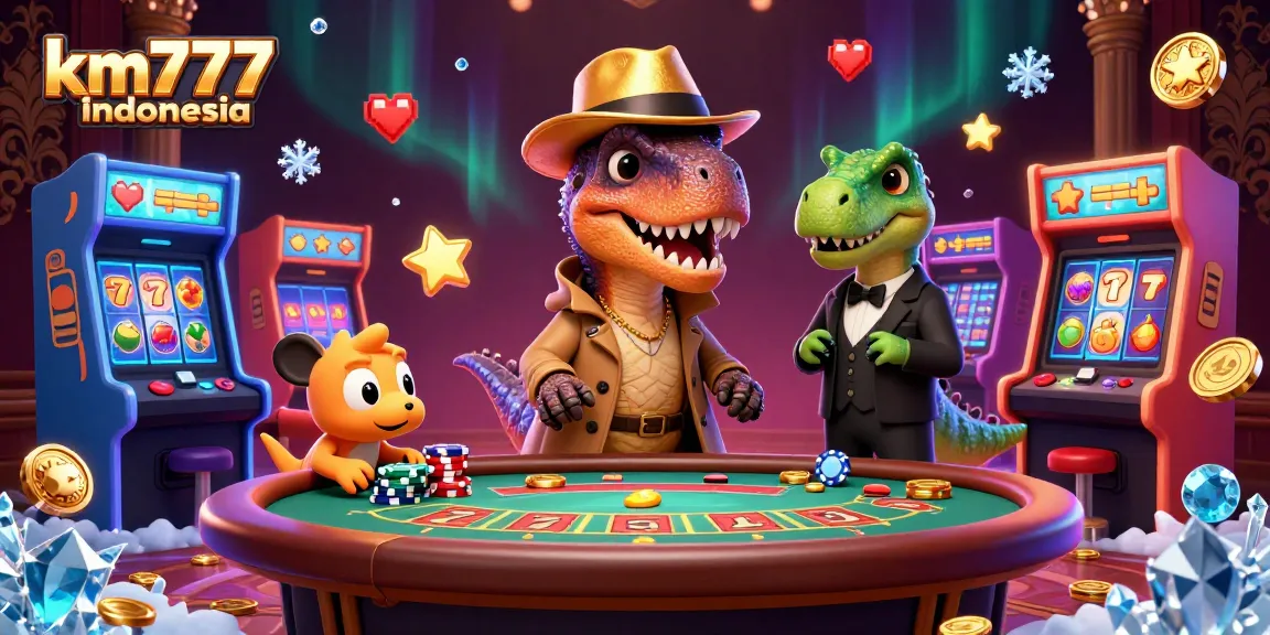 Engage with km777 indonesia's vibrant casino scene featuring lively characters and energetic gameplay.