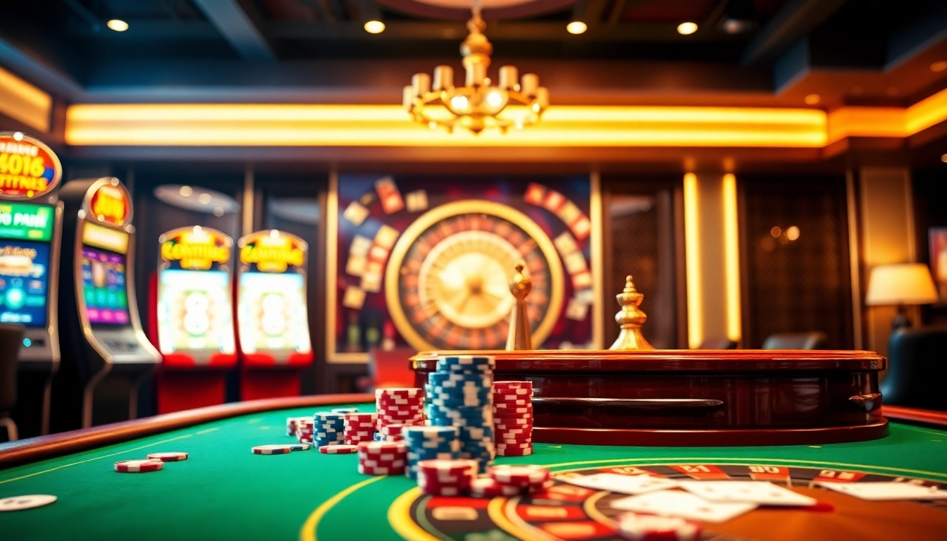 Experience the thrill of OLYMPUS88 with vibrant slot machines and luxurious casino elements.