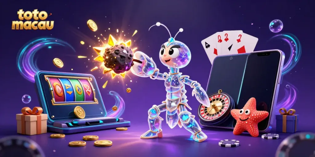 Engage in thrilling gameplay with Toto Macau, as the galactic samurai garners treasure from asteroids and colorful slots.